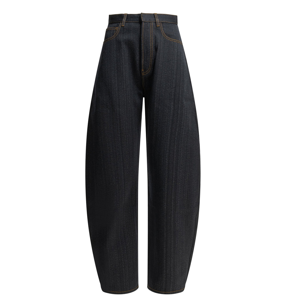 "Round" Wide-Leg Jeans