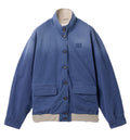 Old washed twill blouson jacket