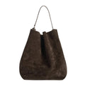 Belted Suede Tote