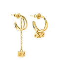 Fendi Faces Asymmetric Earrings