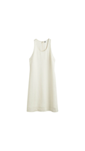 Scoop-neck Dress - Ecru