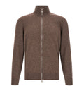 High neck cardigan with zip