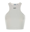 Off Stamp Ribbed Crop Top