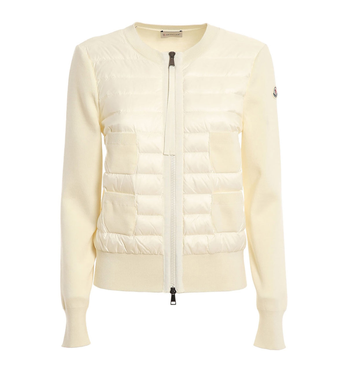 Padded Front Wool Cardigan