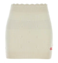 Fitted Mini Skirt In A Wool & Cashmere Knit