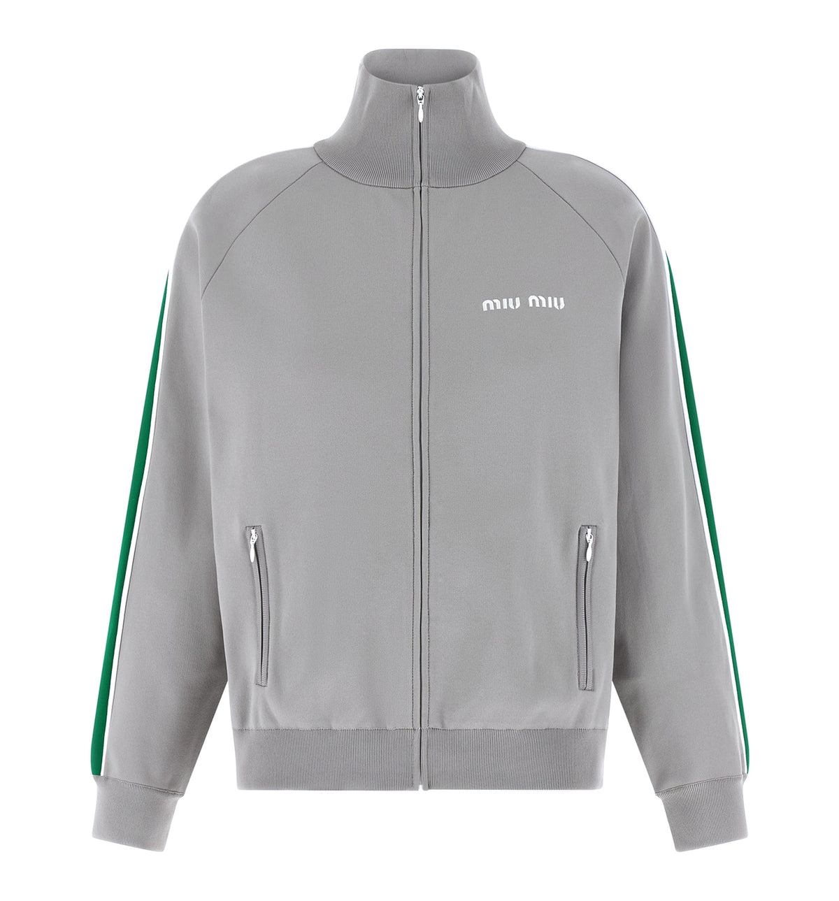 Technical yarn zipper sweatshirt