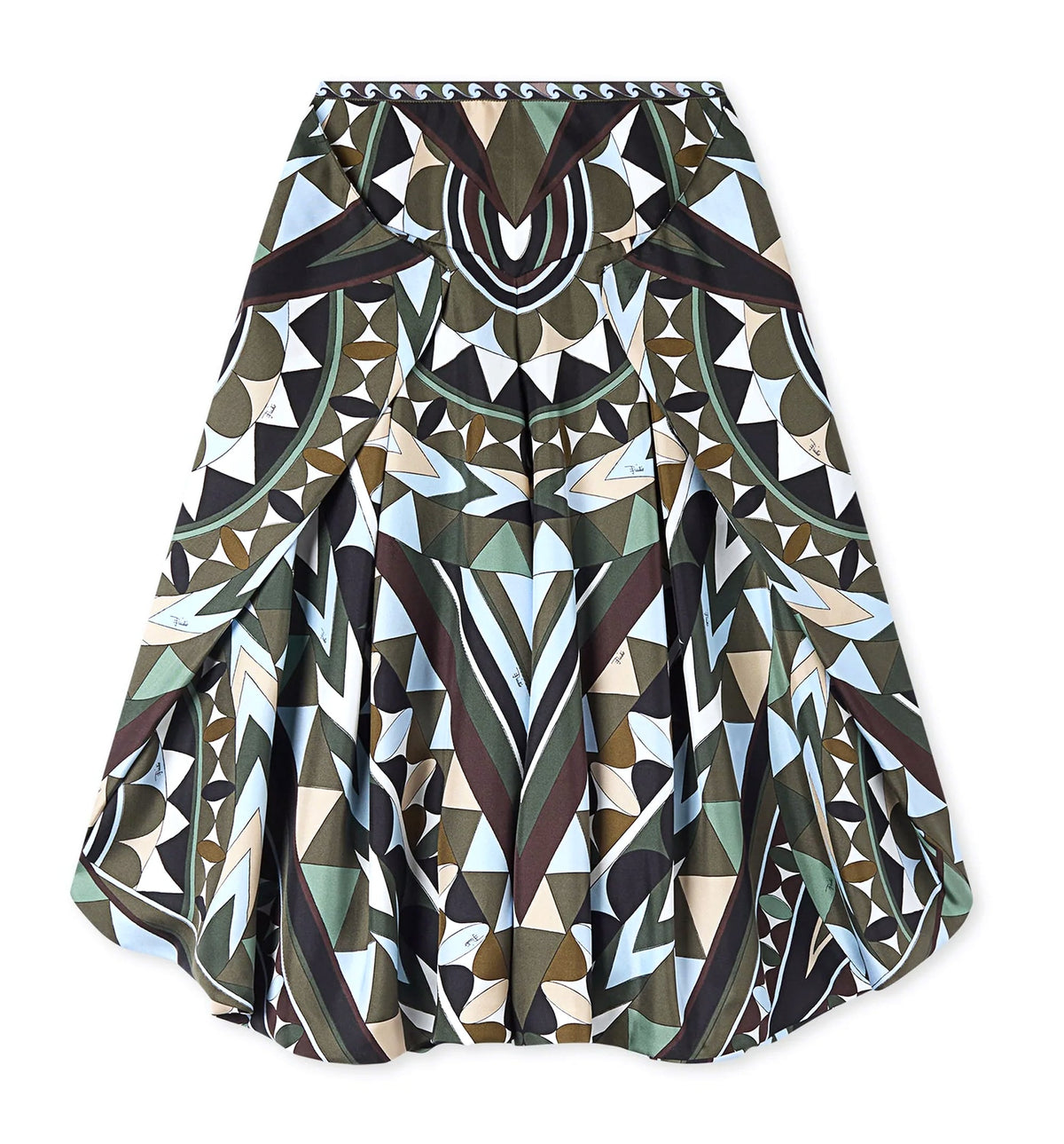Manuba Print Wide Silk Pants