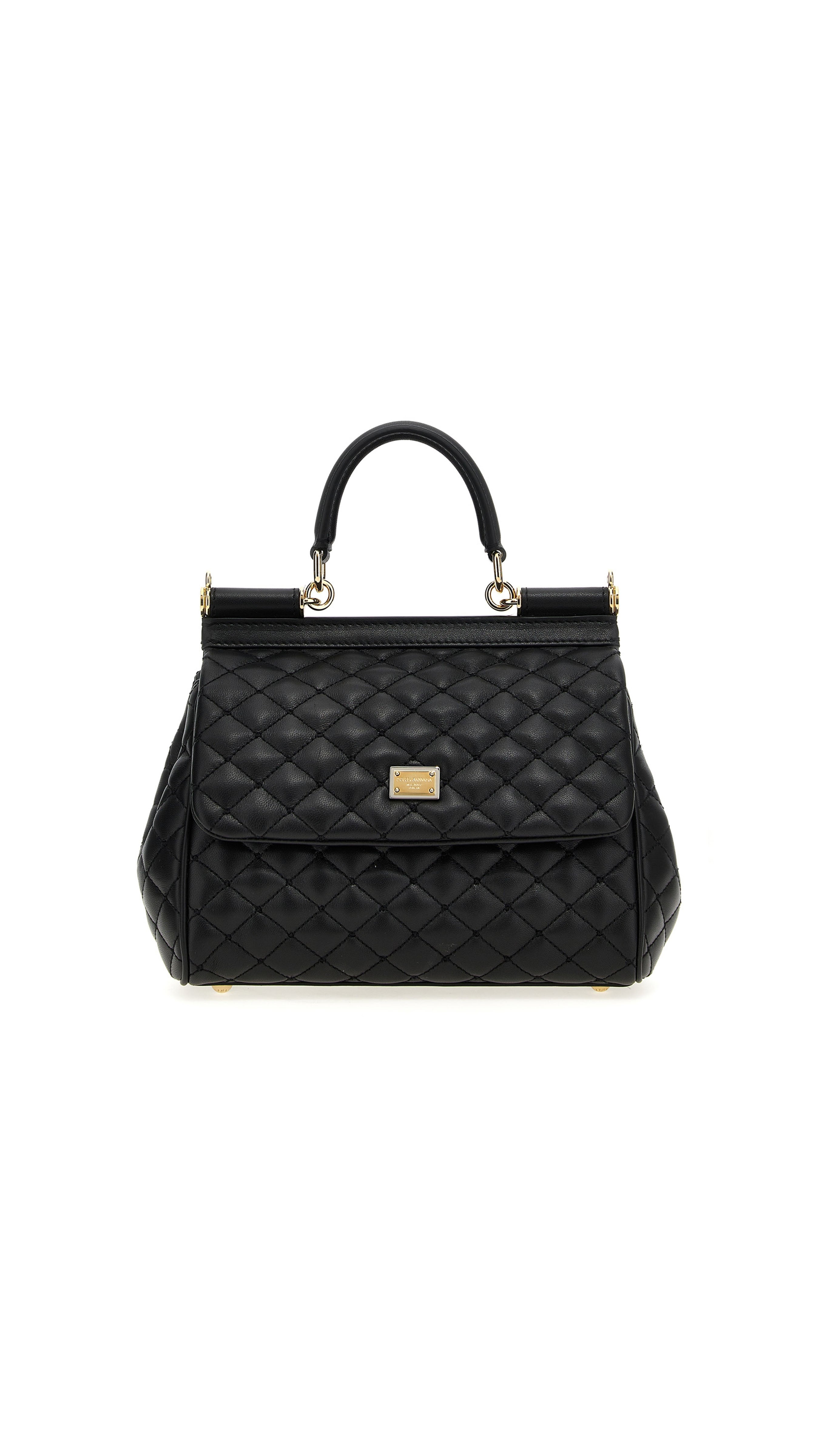 Medium Sicily Handbag Bubble - Black