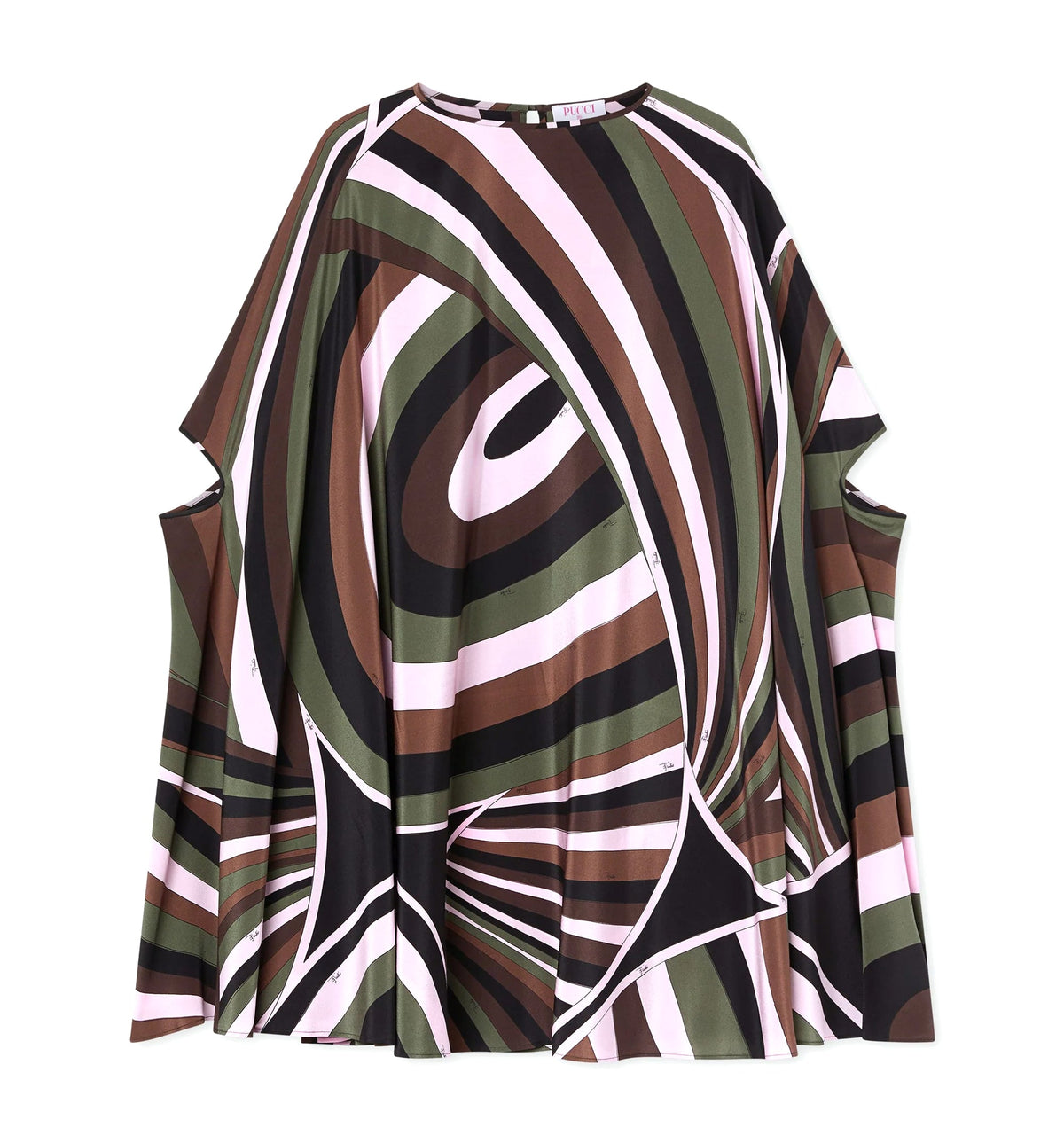 Iride Print Crêpe de Chine Kaftan