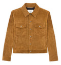 Short Jacket In Vintage Split Leather