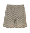 Printed polyester poplin swim shorts