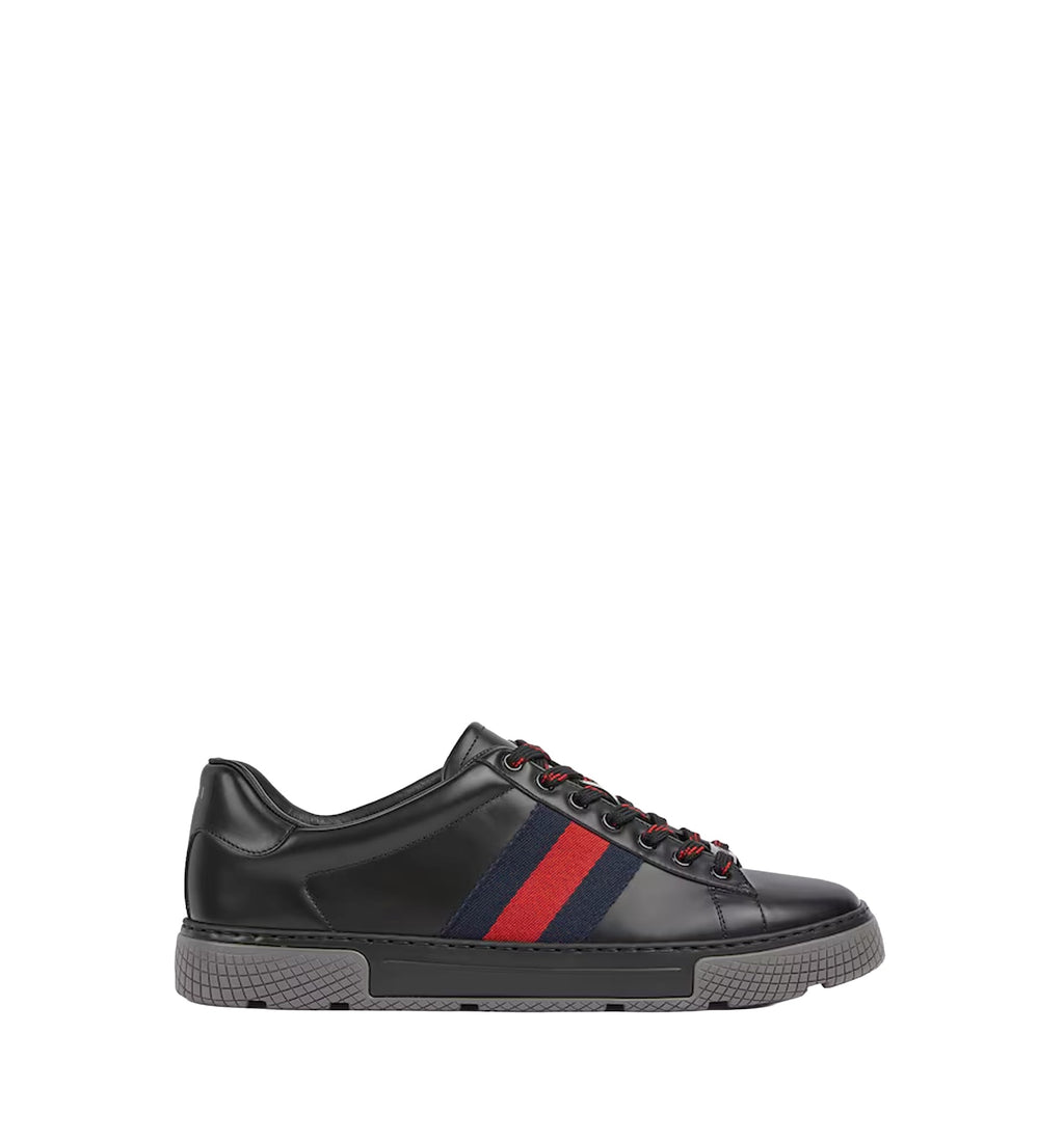 Men's Gucci Ace Sneaker With Web