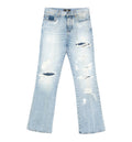 Distressed Boot Cut Jeans