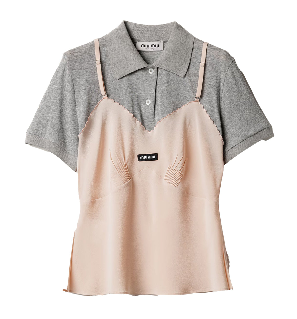 Marocain crepe top