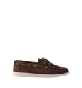 Suede Boat Shoes With Laces