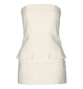 Strapless Crepe Pocket Top