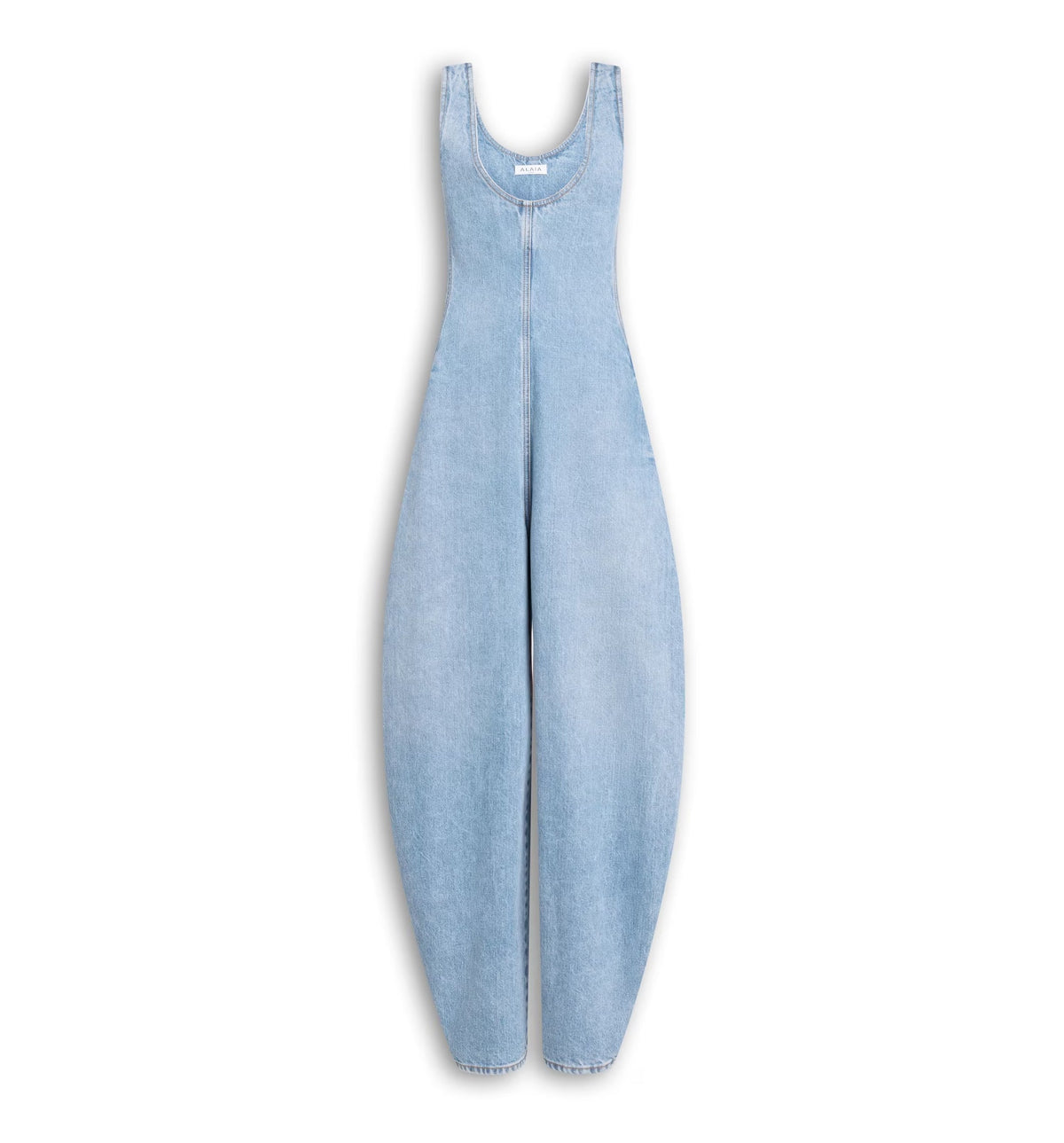Round Denim Jumpsuit