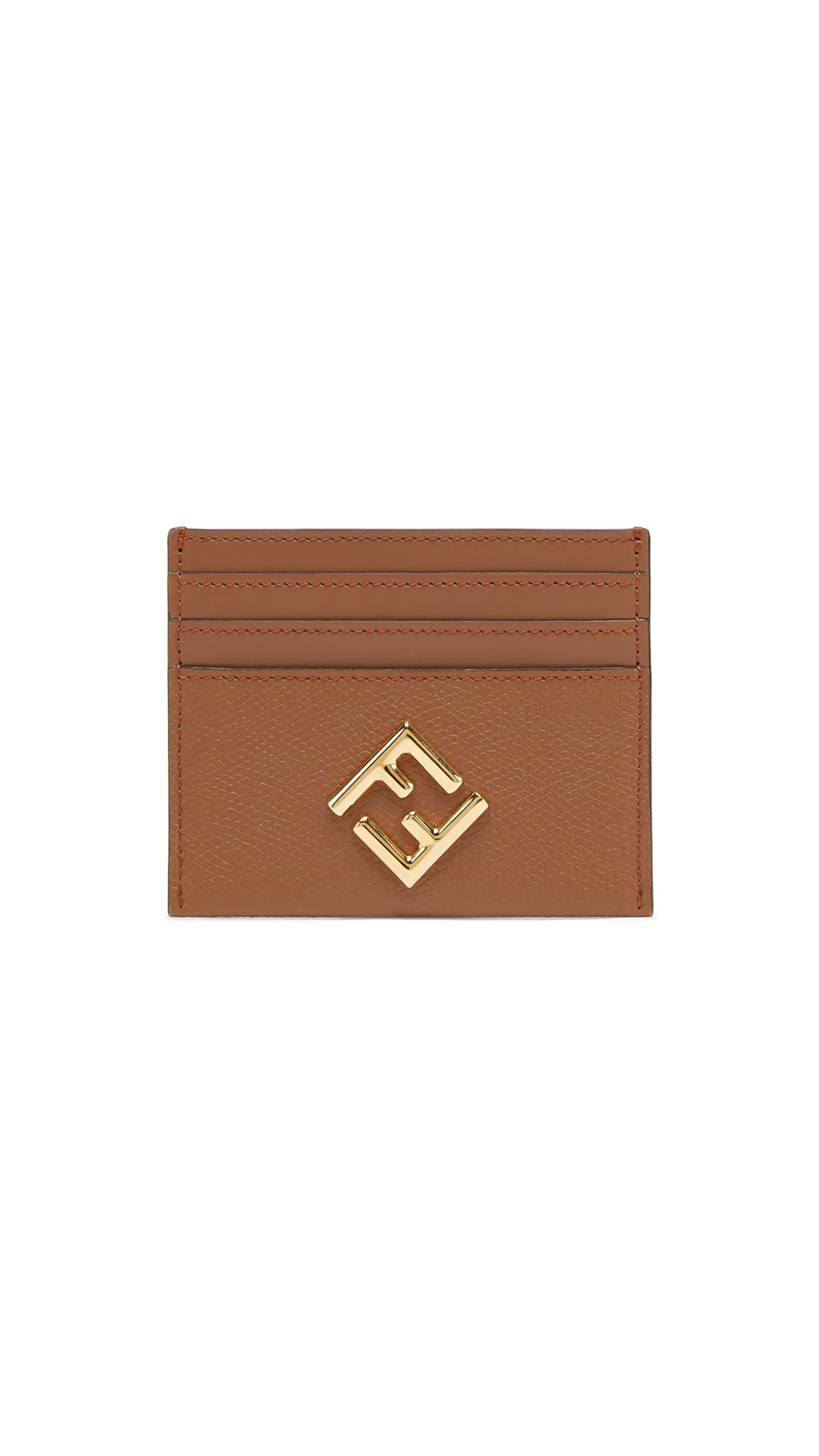 FF Diamonds Card Case - Brown