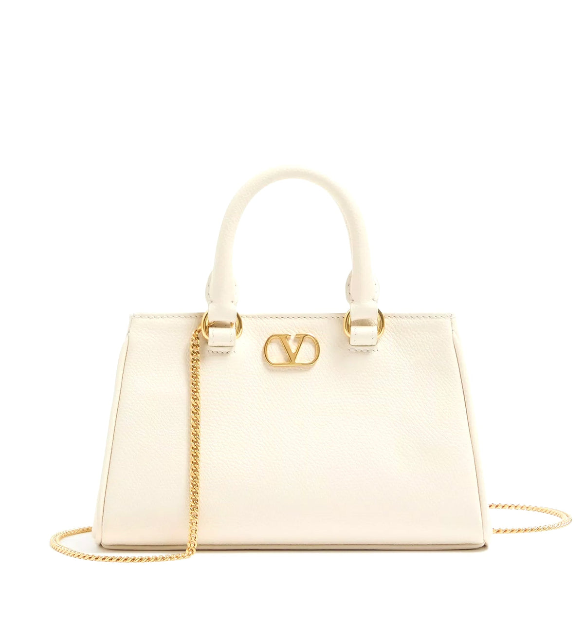 VLogo Signature Mini Bag In Grainy Calfskin
