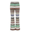 Lamé Viscose Flared Trousers