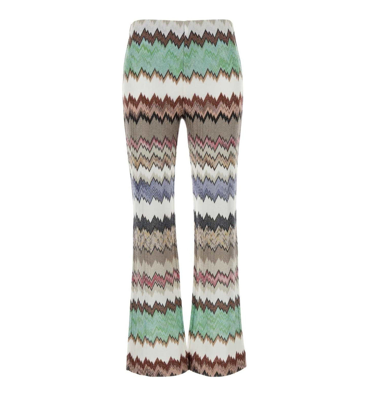 Lamé Viscose Flared Trousers