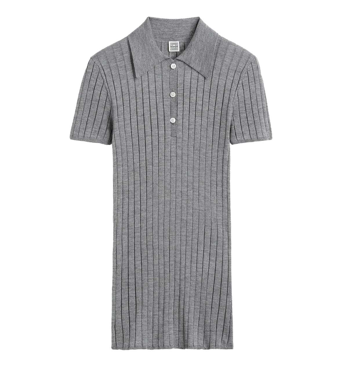 Ribbed Cashmere Silk Polo
