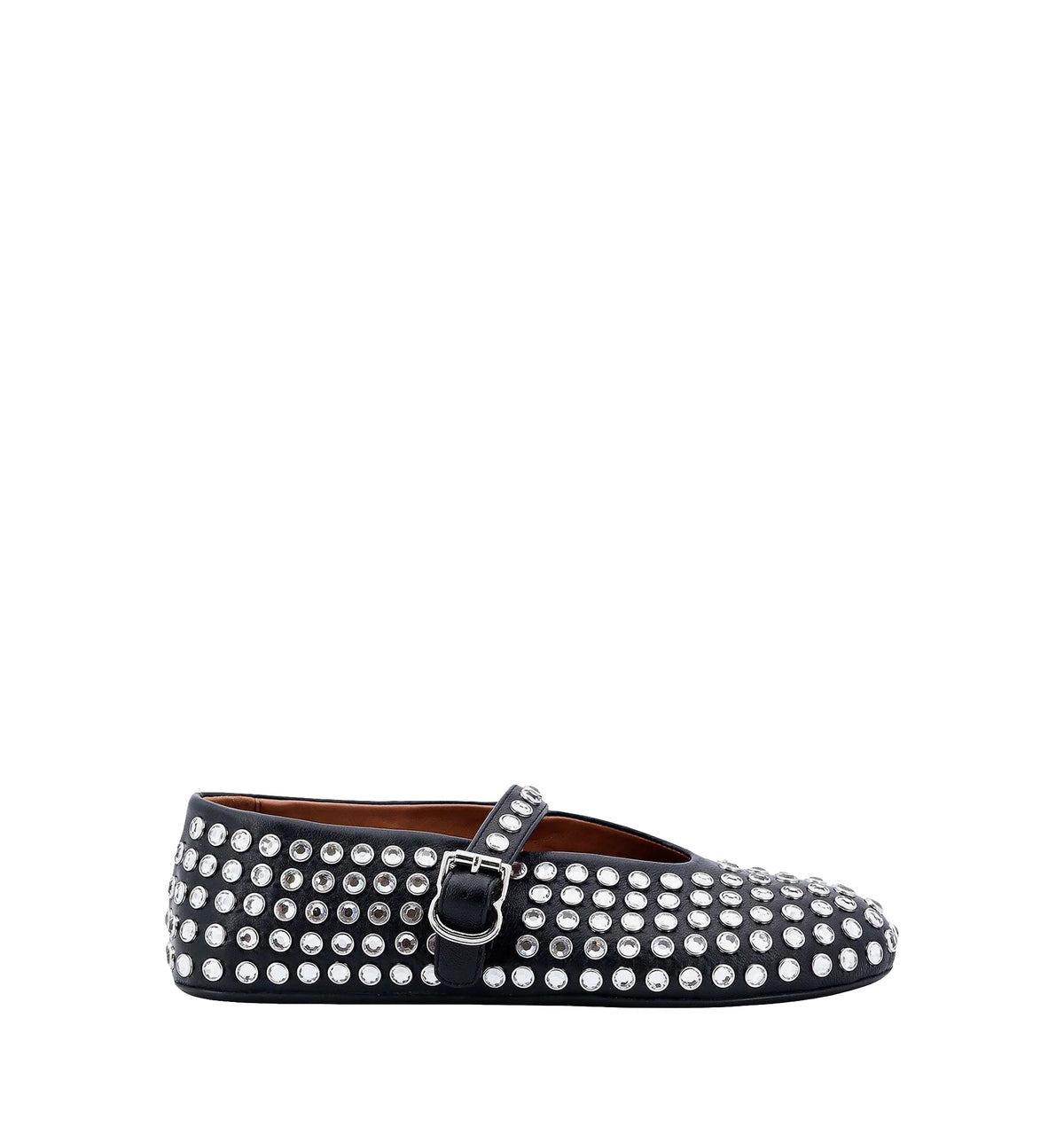 Strass Lambskin Ballet Flats