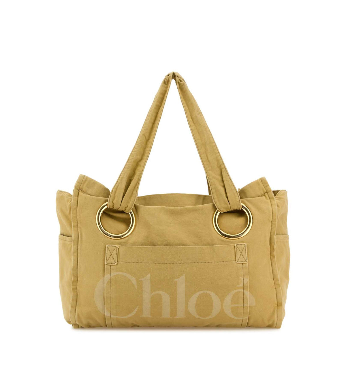 Large Chloé Plage Tote Bag In Cotton