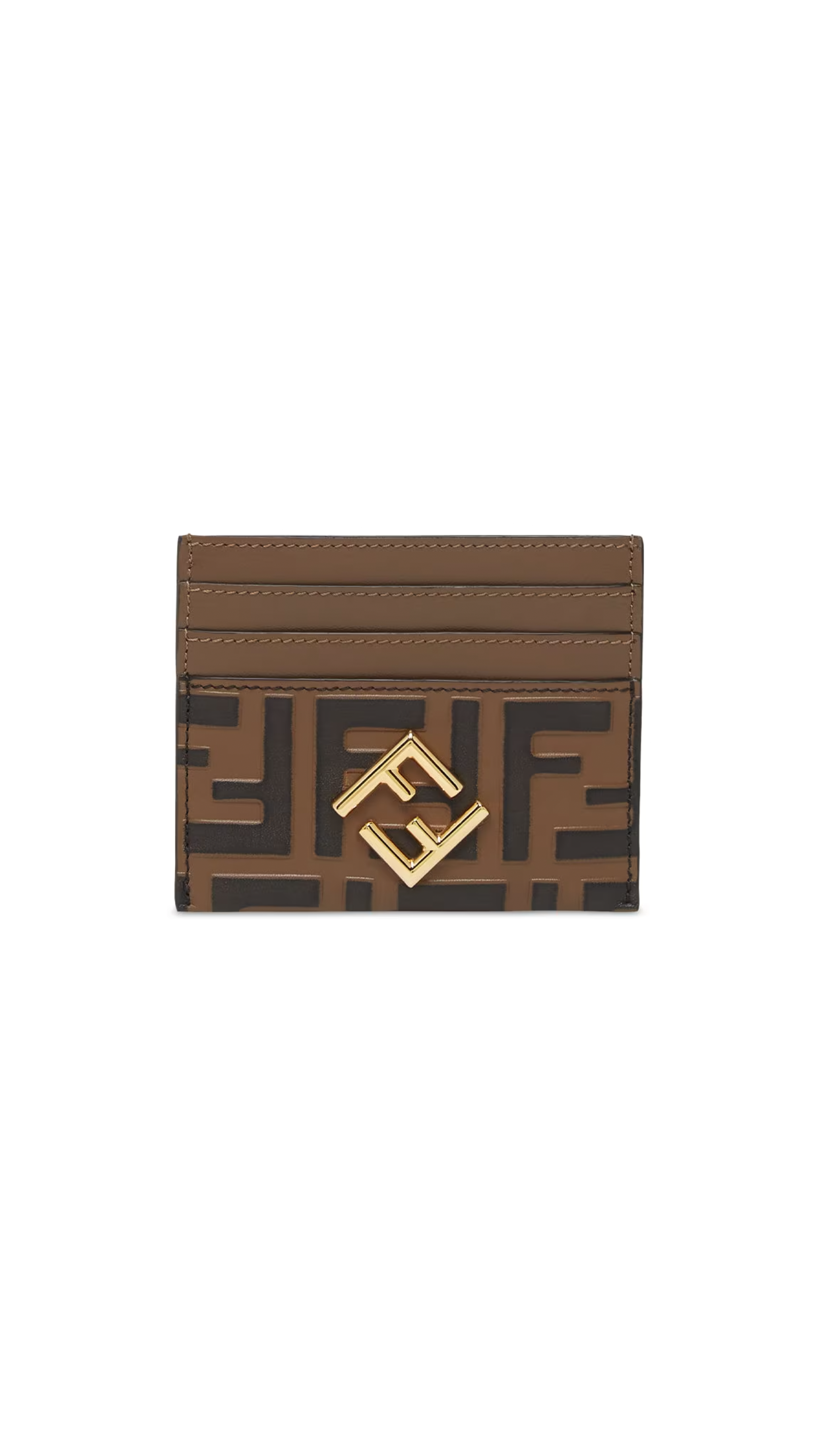 FF Diamond Card Case - Brown