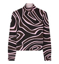 Labirinto Print High-Neck Wool Sweater