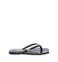 Croco-Embossed Leather Sandals