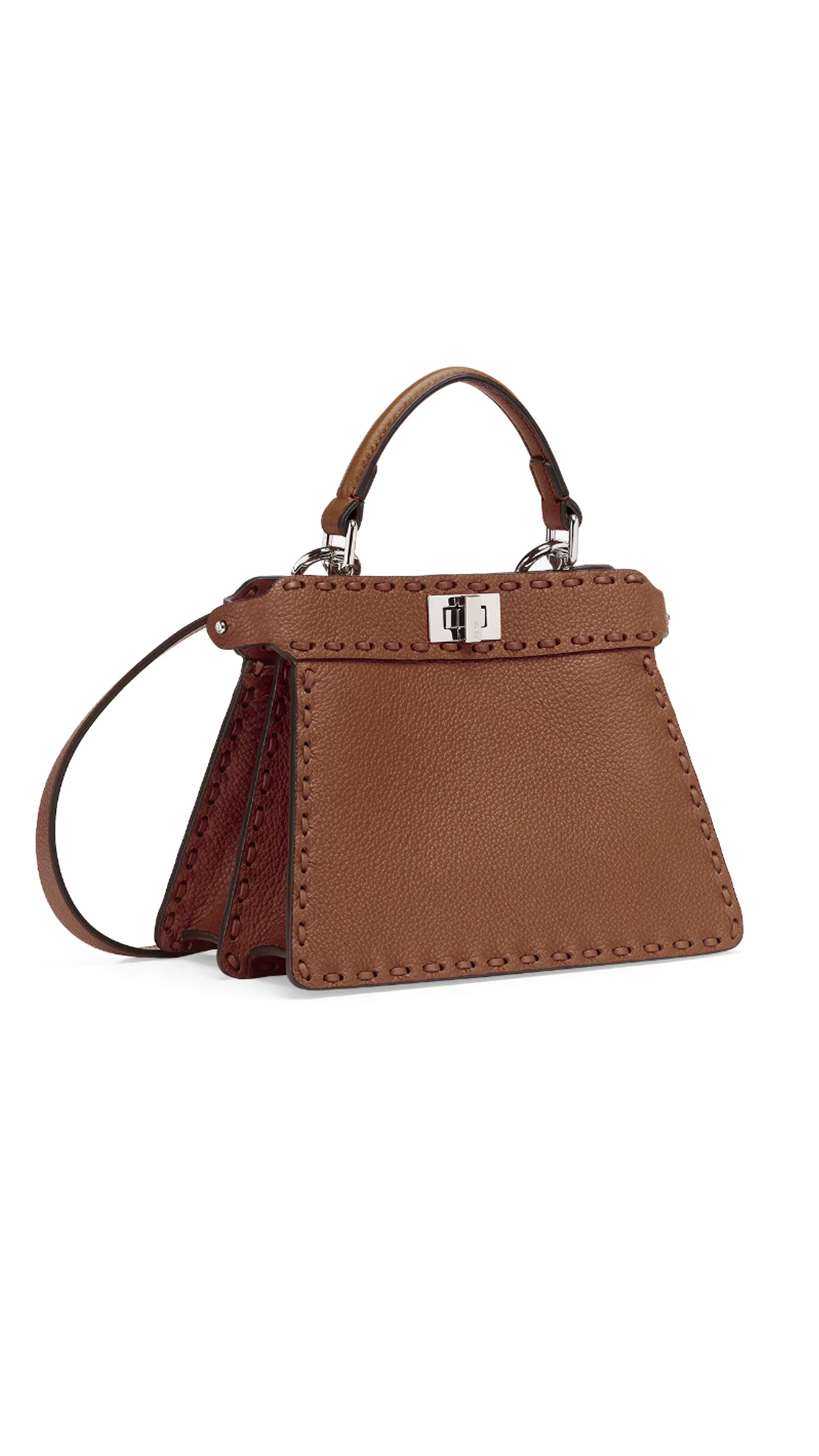 Peekaboo ISeeU Petite Bag - Saddle Brown