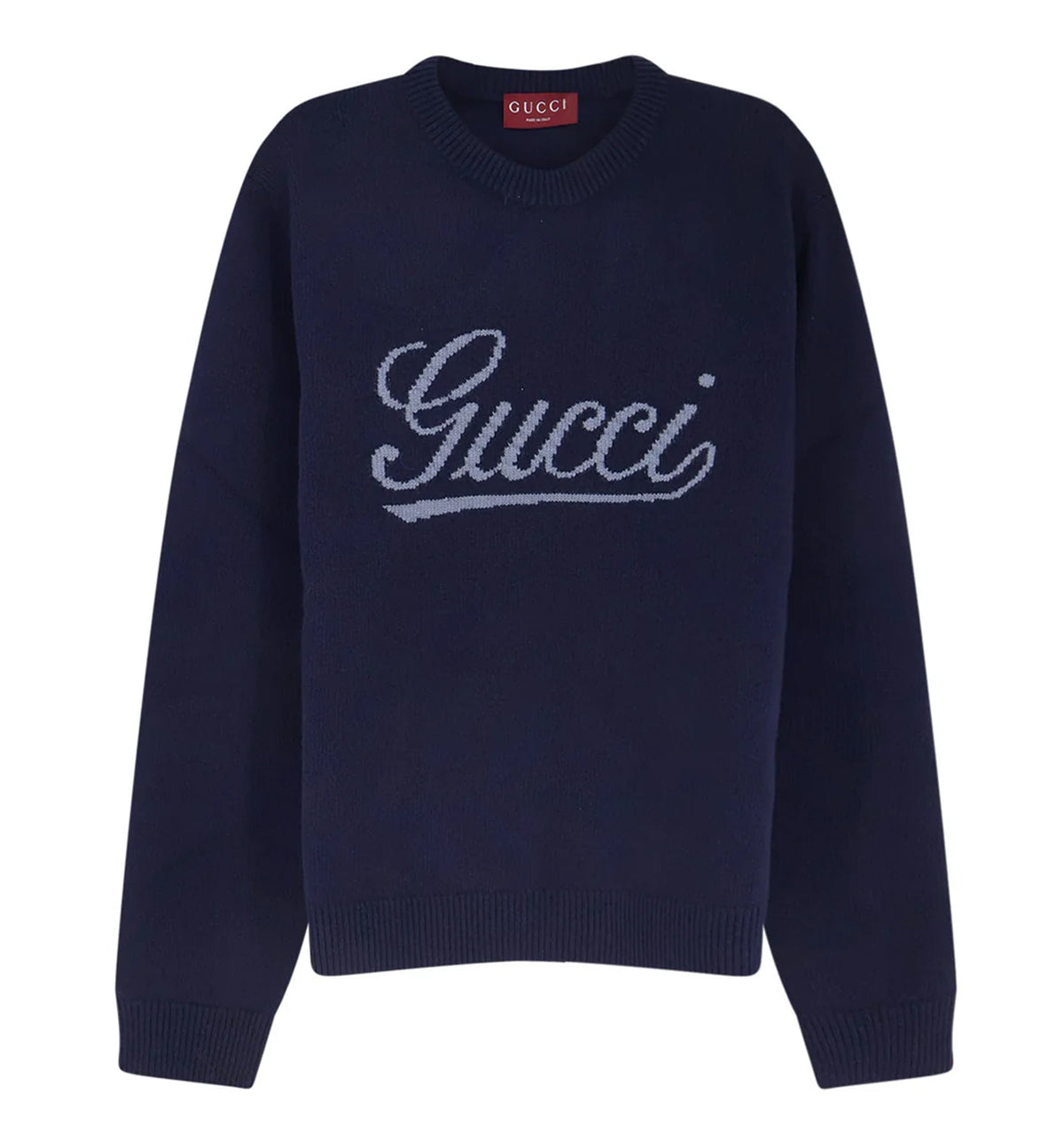 Knit Wool Sweater With Intarsia