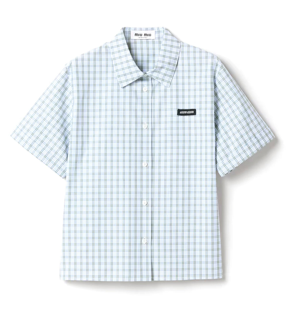 Checked poplin shirt