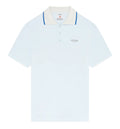 Blue Velour Short Sleeve Polo Shirt