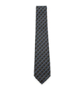 Horsebit silk jacquard tie