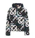 Monogram fleece Hooded Jacket