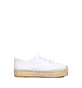 Les Espadrilles Lace-Up In Canvas And Calfskin