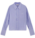 Cropped Striped Cotton Shirt