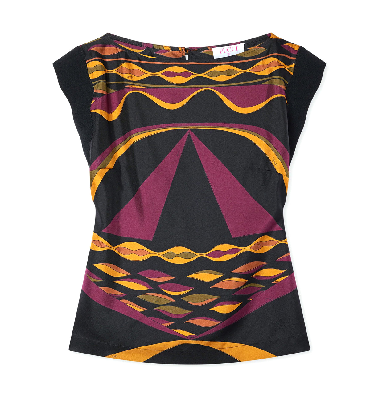 Dune Print Silk Top