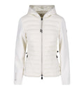 Zip-Up Hooded Hybrid Cardigan
