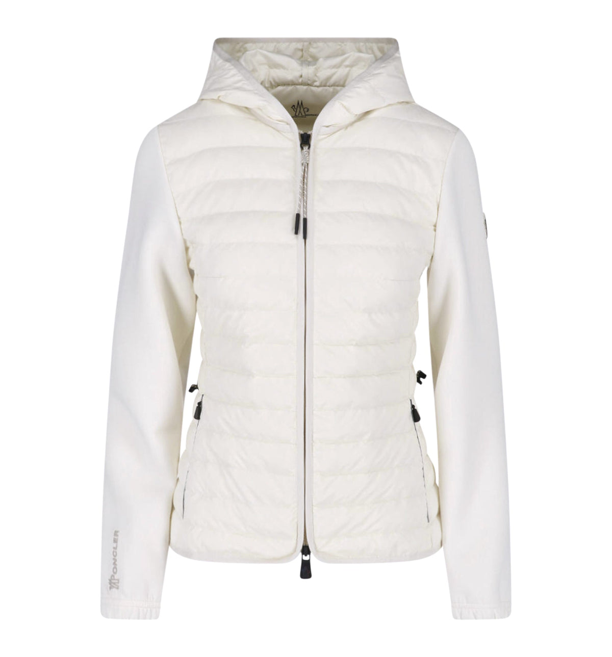 Zip-Up Hooded Hybrid Cardigan
