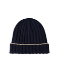 Cashmere rib knit beanie