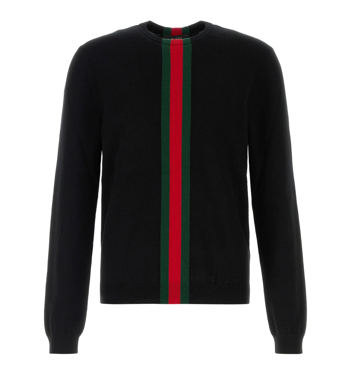 Gucci cashmere sweater with Web motif