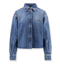 Denim shirt with Logo Patch