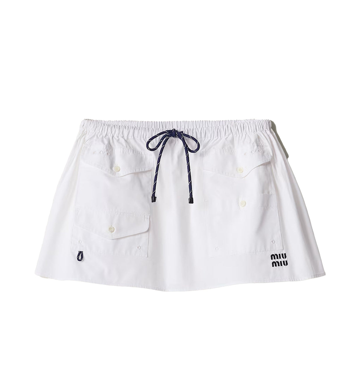 Poplin miniskirt