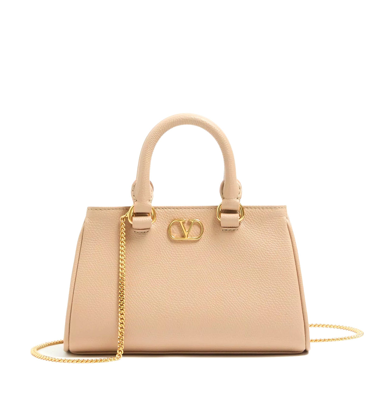 VLogo Signature Mini Bag In Grainy Calfskin