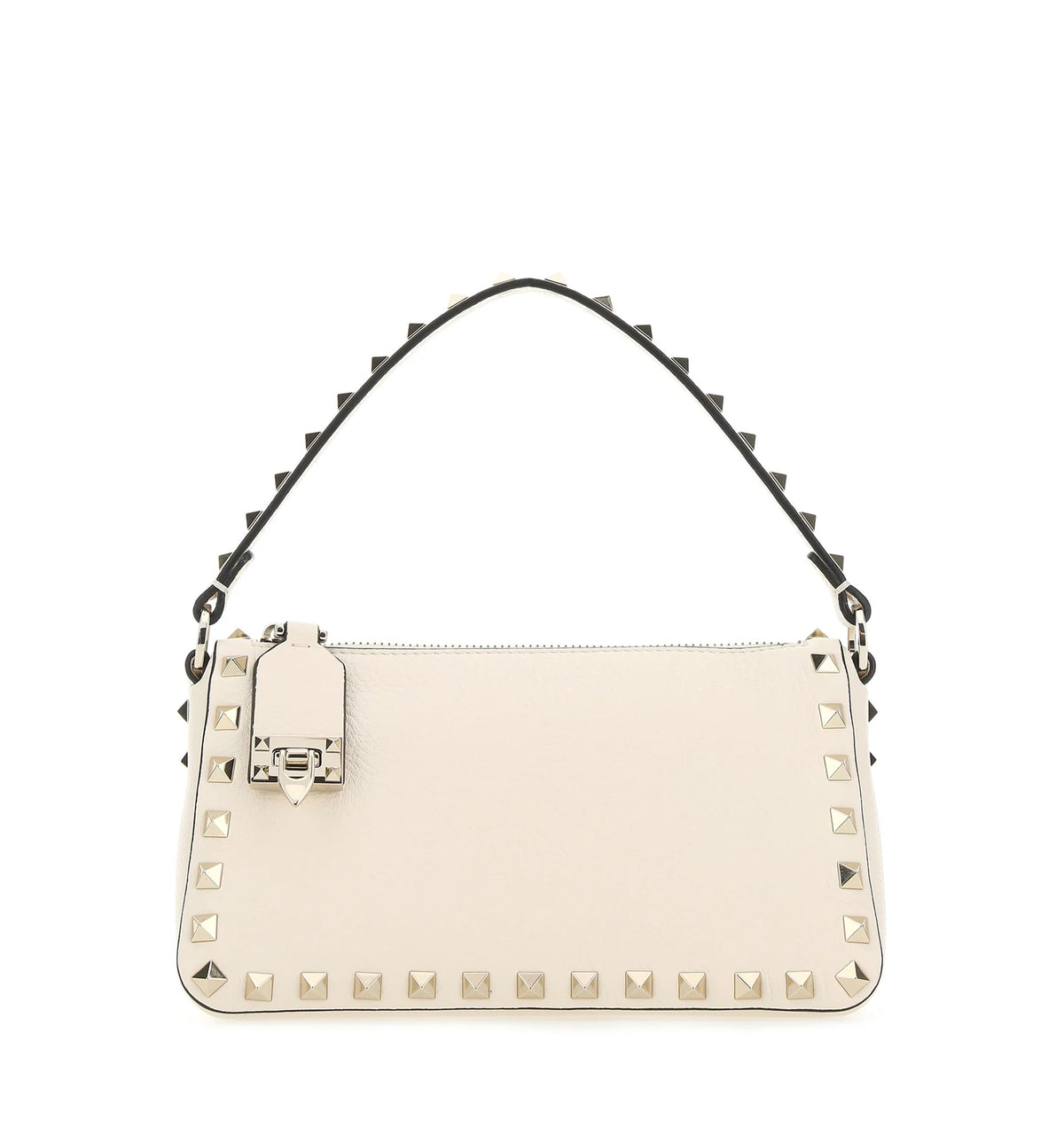Small Rockstud Grainy Calfskin Crossbody Bag