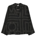 Monogram Silk Pajama Shirt
