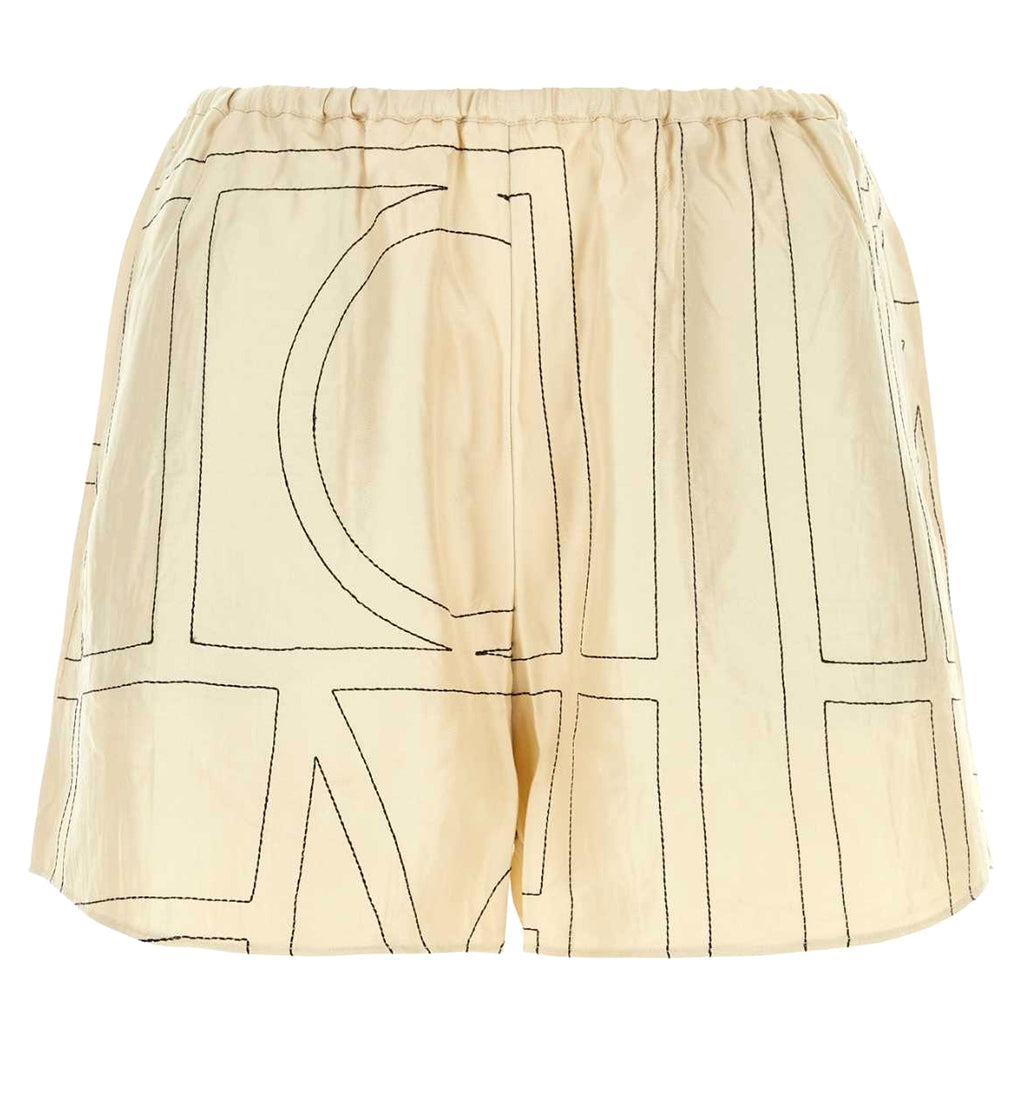 Monogram Silk PJ Shorts